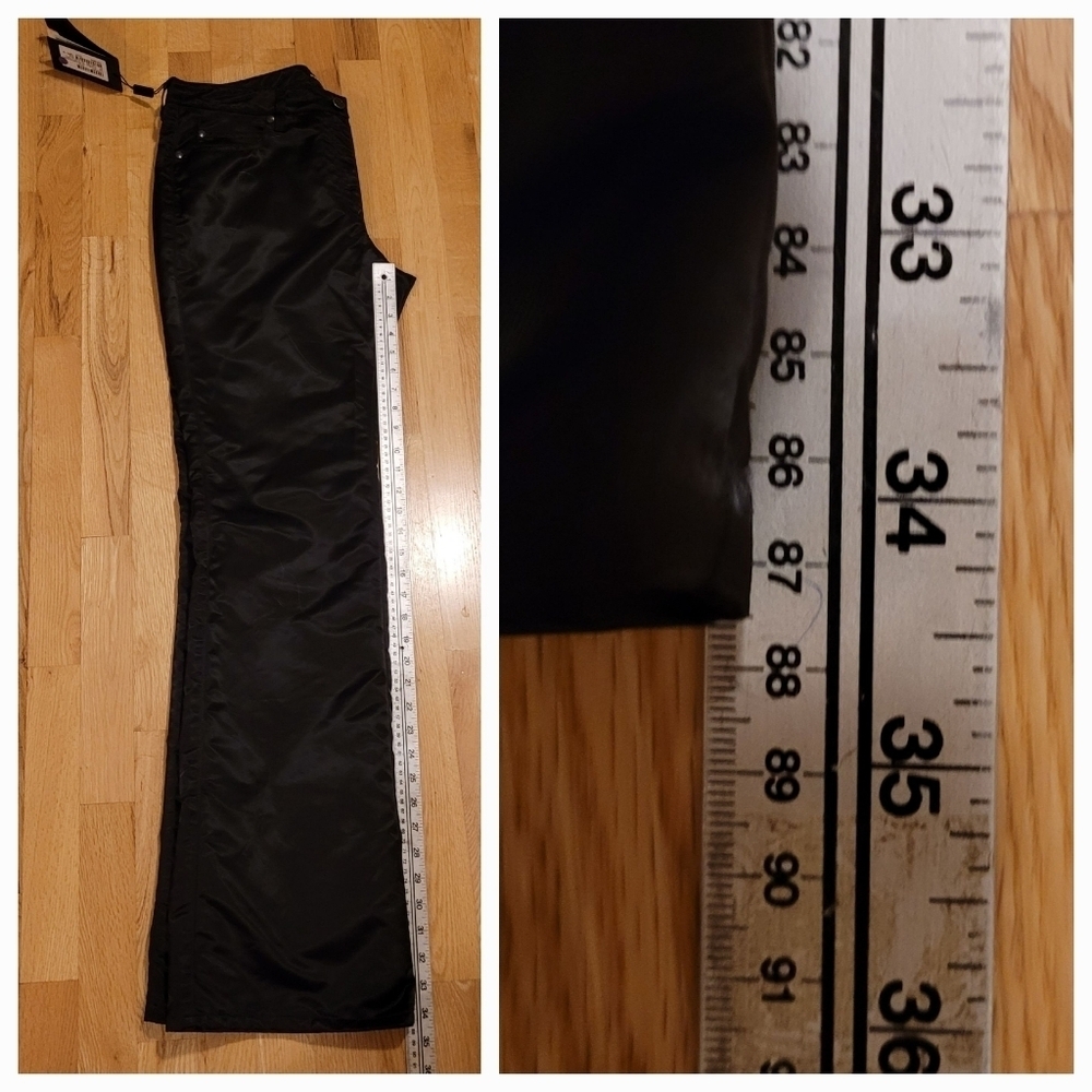 Giorgio Armani Black Flare Corduroy Pants - Picture 13 of 14